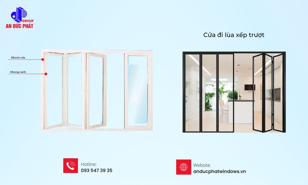 Cửa lùa xếp trượt - An Đức Phát Windows