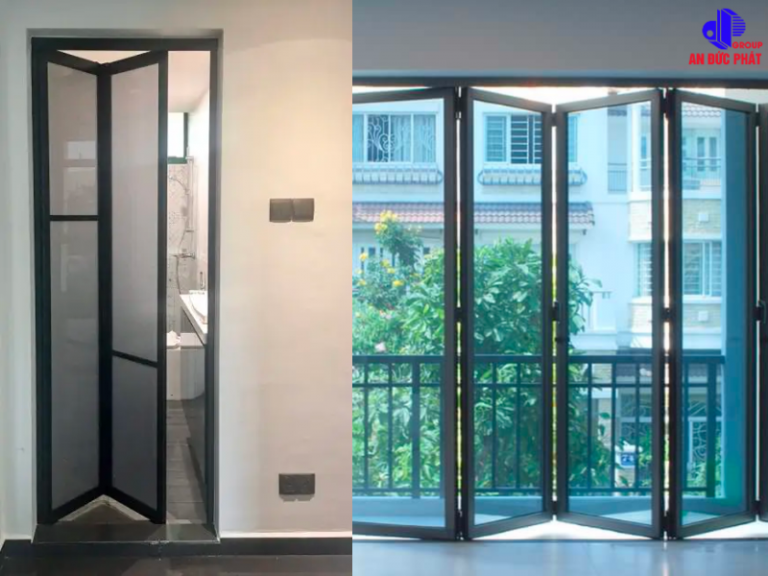 Cửa lùa xếp trượt cánh chẵn – Loại 2 cánh - An Đức Phát Windows