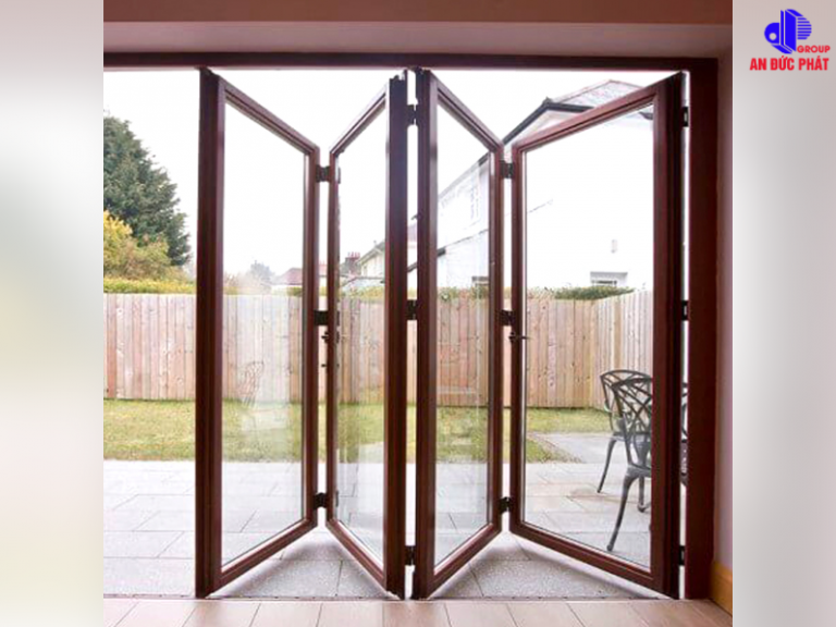 Cửa lùa xếp trượt cánh chẵn – Loại 4 cánh - An Đức Phát Windows
