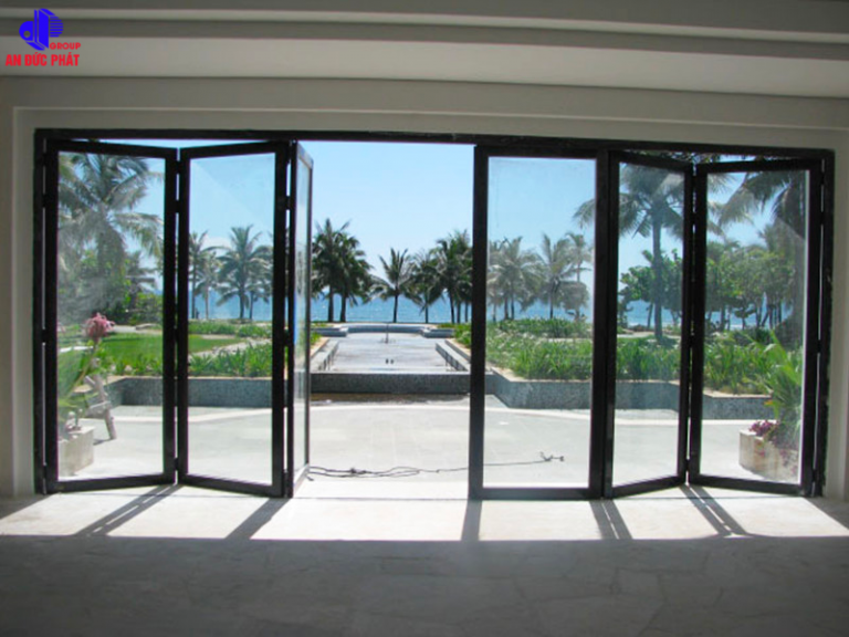 Cửa lùa xếp trượt cánh lẻ – Loại 3-3 cánh - An Đức Phát Windows