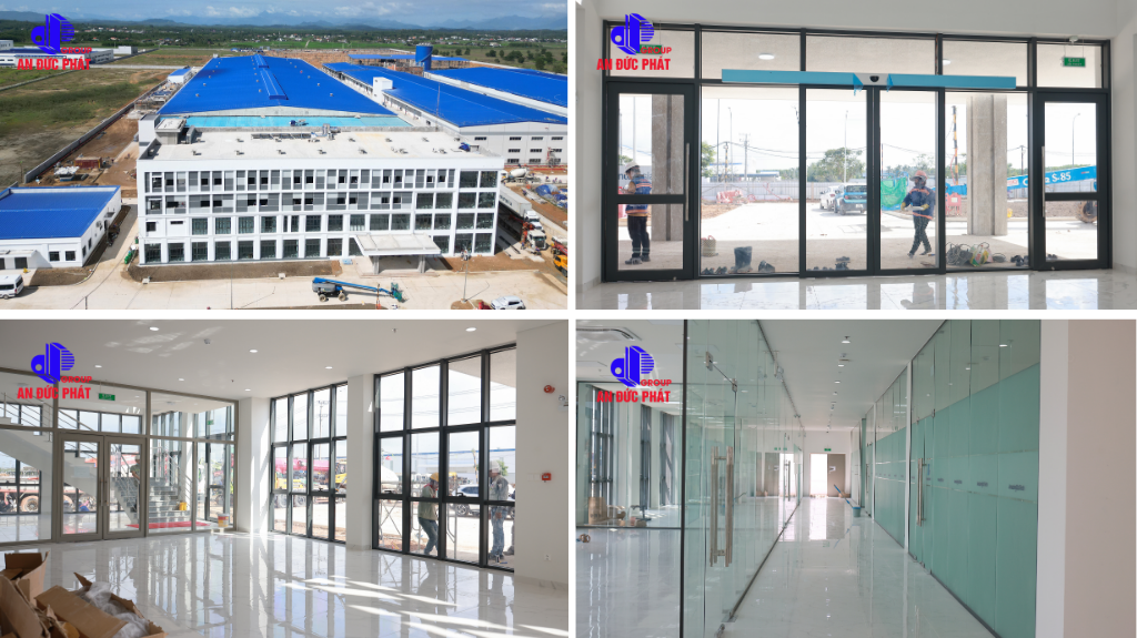 Dự án nhôm kính cho Công ty TNHH Amazing Ecotech Textile mà An Đức Phát đã thi công