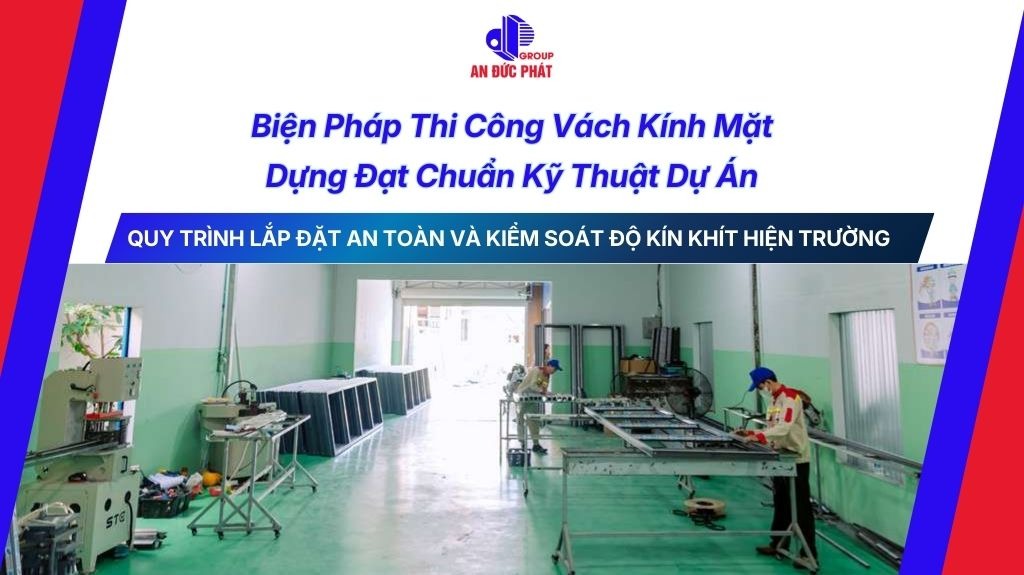 Biện Pháp Thi Công Vách Kính Mặt Dựng Đạt Chuẩn Kỹ Thuật Dự Án
